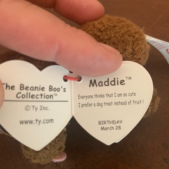TY Beanie Boos 3" MADDIE Poodle Dog Key Chain Plush Collectable NEW w Tags - Picture 5 of 8